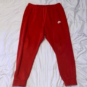 Red Nike Sweat Pants